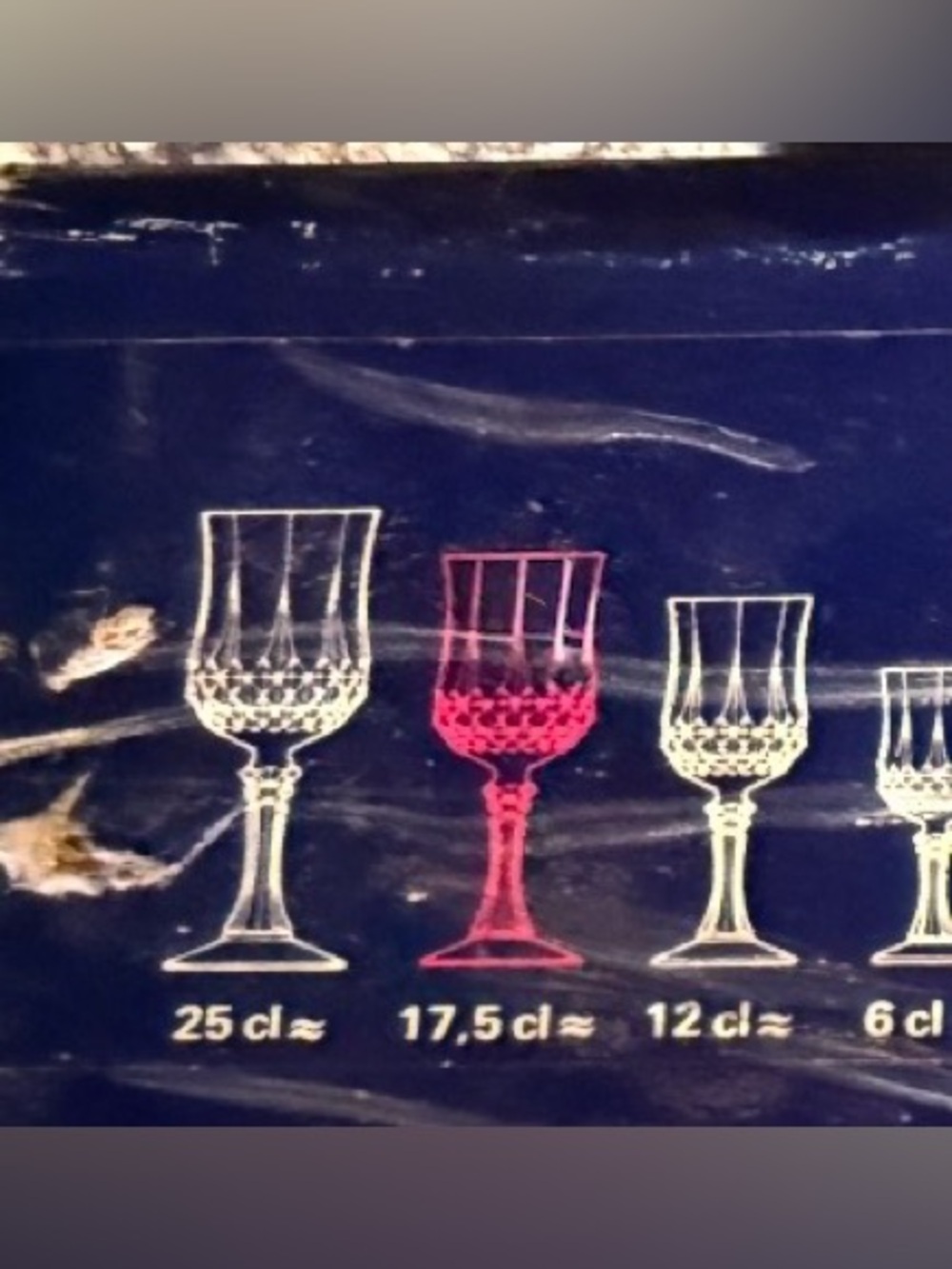 Longchamp Clear Cut Crystal stemware with Faceted Base - NEW! 17,5 cl -Set Six